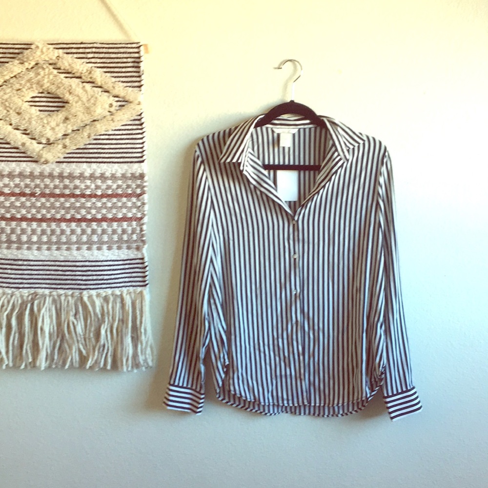 H&M striped long sleeve